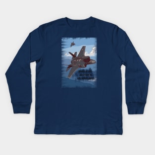 Jet Fighter 'Speed is Life, Altitude is Life Insurance' Kids Long Sleeve T-Shirt